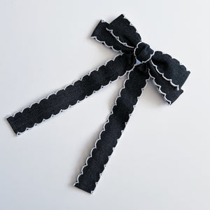 Denim Look Bow Clip