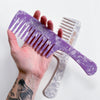Purple Wide Tooth Shower Comb