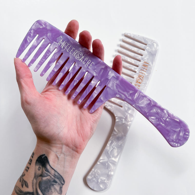 Purple Wide Tooth Shower Comb