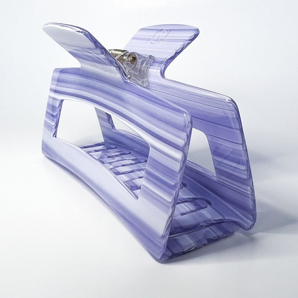 Lavender Stripe MAXI Claw Clip
