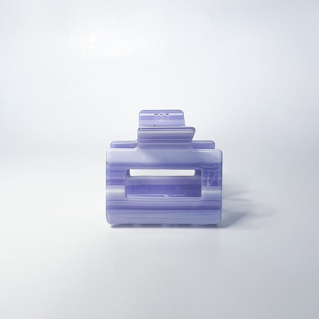Lavender Stripe MINI Claw Clip