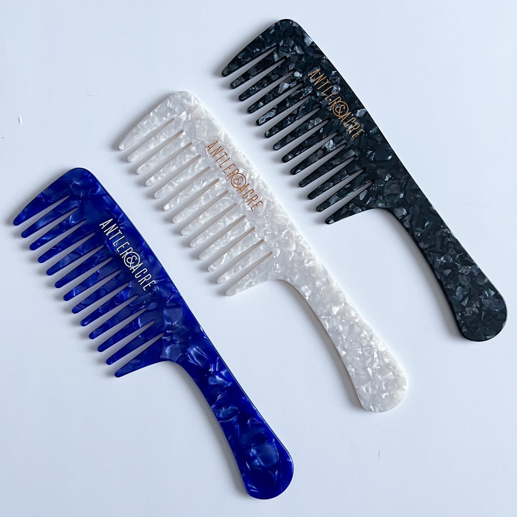 Onyx Wide Tooth Shower Comb