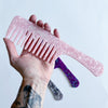 Cotton Candy Wide Tooth Shower Comb
