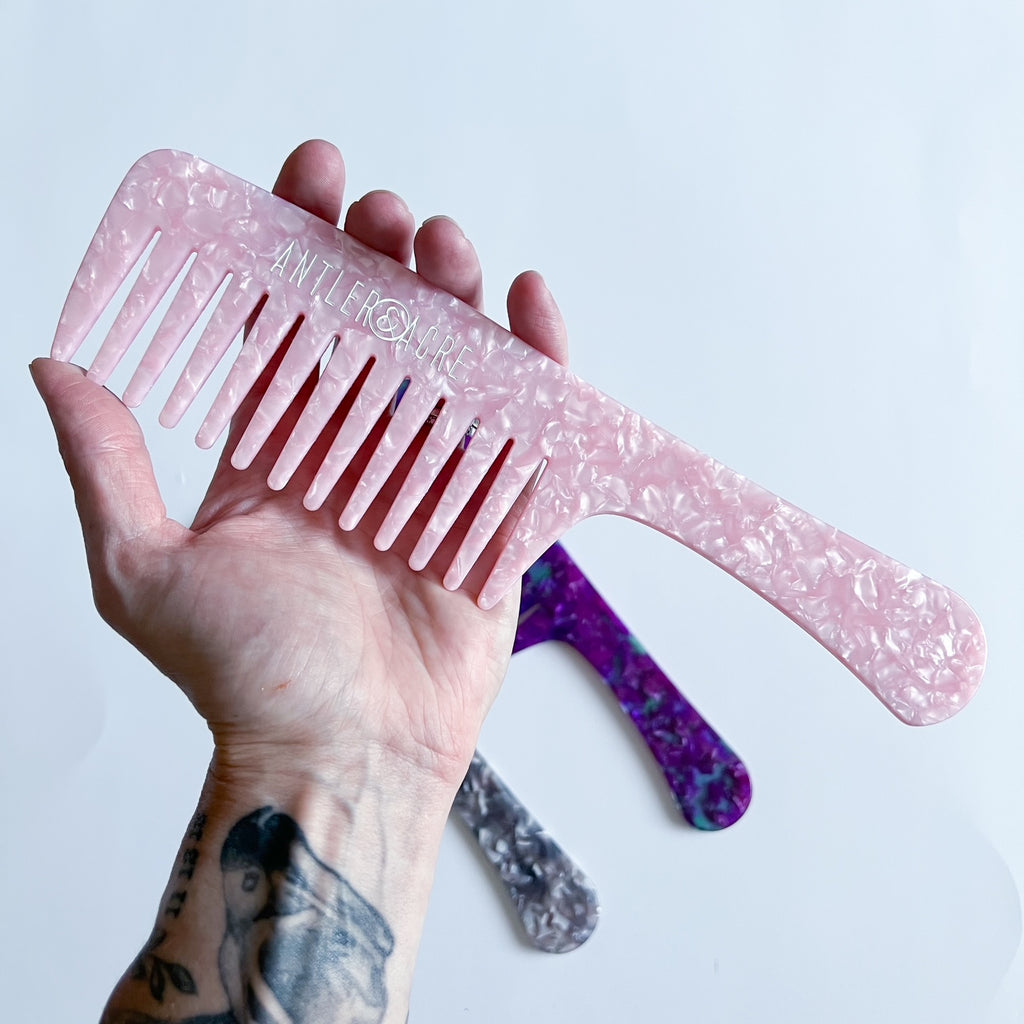 Cotton Candy Wide Tooth Shower Comb