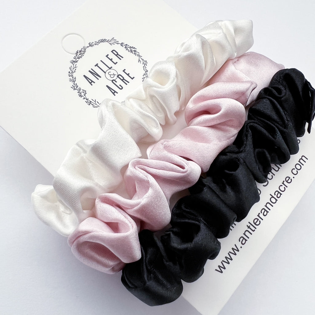 MICRO Silk Scrunchie Trio (v3)