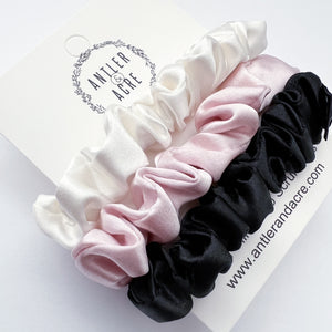 MICRO Silk Scrunchie Trio (v3)