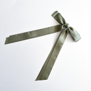 Satin Bow Hair Clip