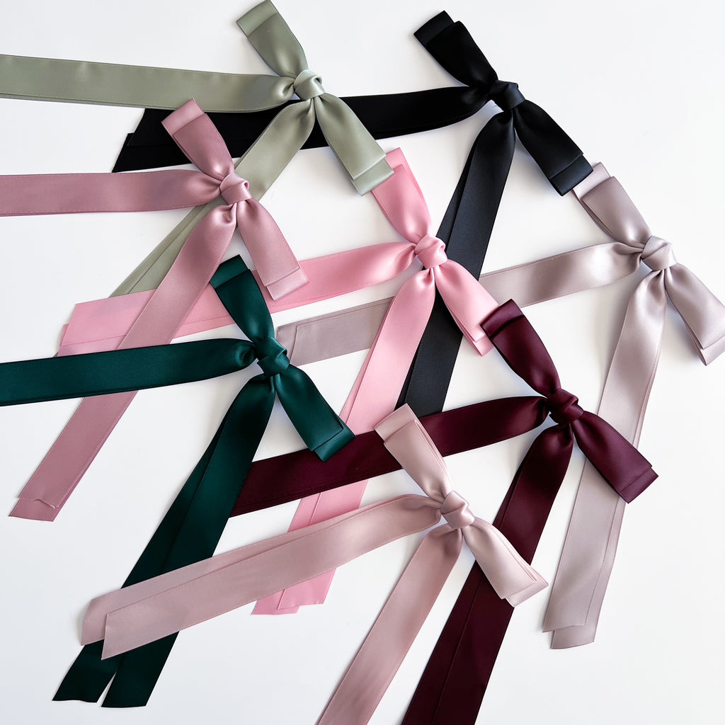 Satin Bow Hair Clip