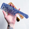 Blue Wide Tooth Shower Comb