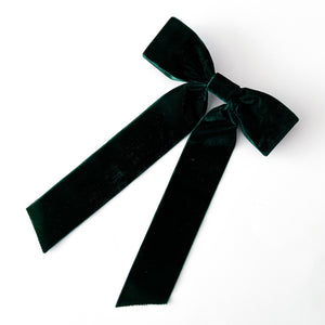 Velvet Bow Barrette