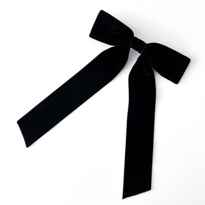 Velvet Bow Barrette