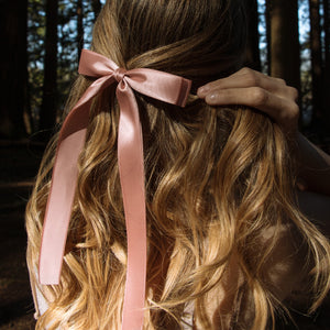 Satin Bow Hair Clip