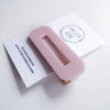 Hair Clip - Pink Micro Sparkle (Rectangle)