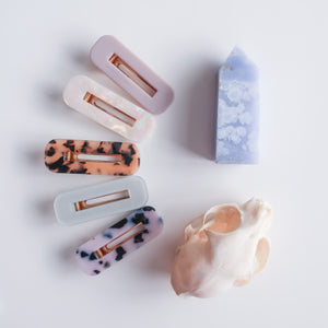 Hair Clip - Eucalyptus (Rectangle)