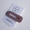 Hair Clip - Mauve (Rectangle)