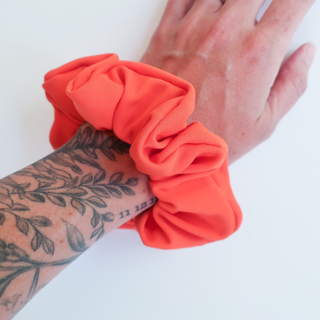 Orange Hot Yoga Scrunchie