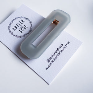 Hair Clip - Eucalyptus (Rectangle)