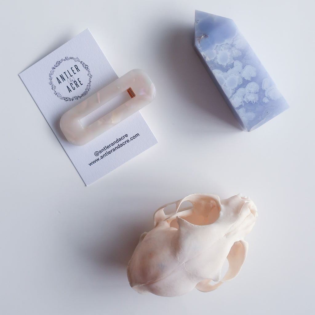 Hair Clip - Opal (Rectangle)