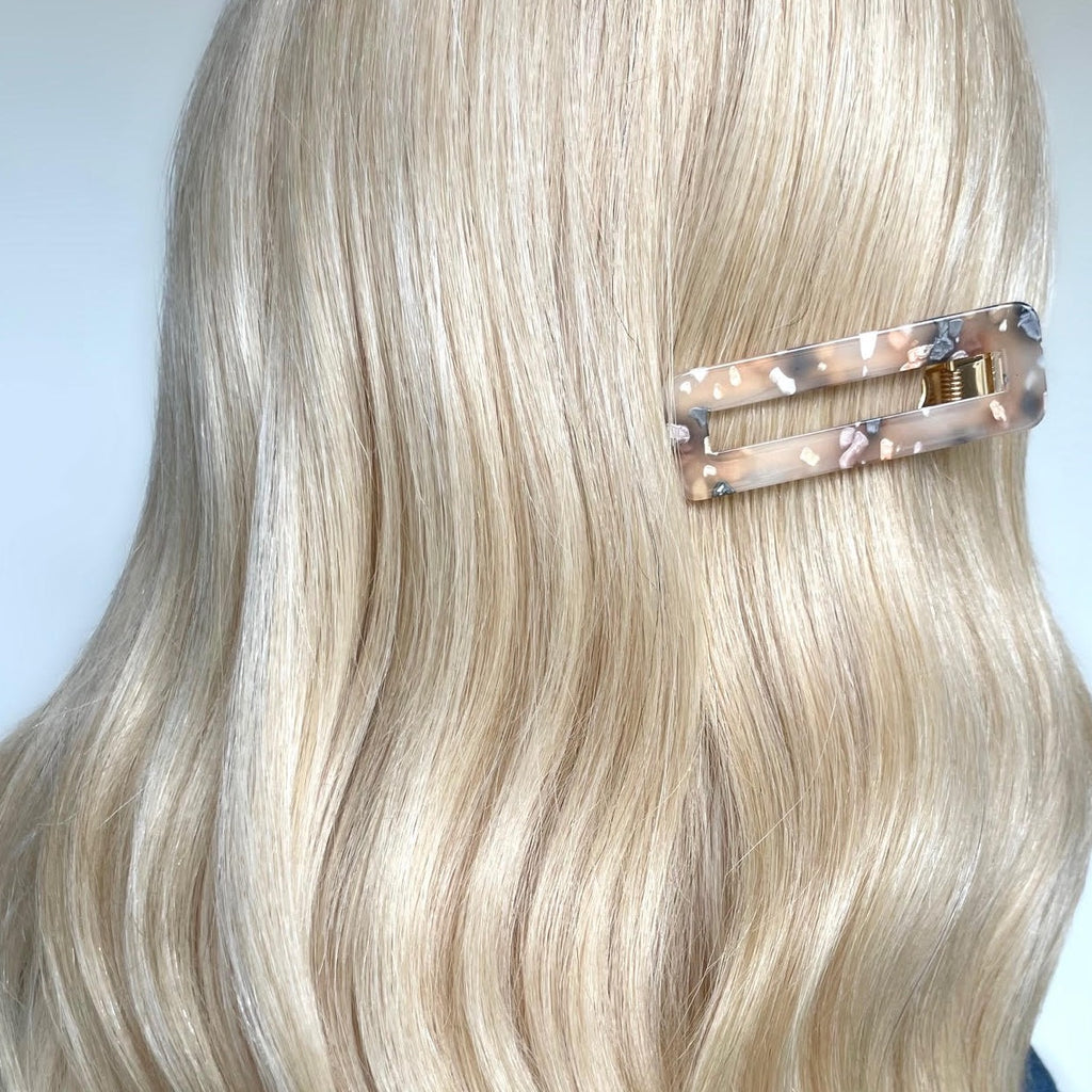 Hair Clip - Medal (Rectangle)
